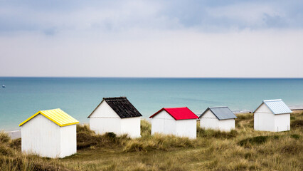 Les cabanes de Gouville, Manche (Normandie)
