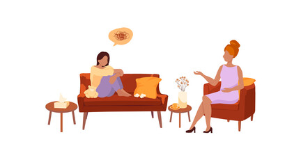 Psychotherapy session, mental health support