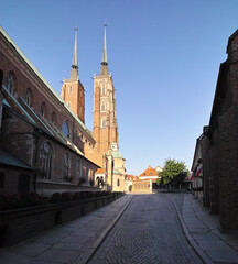 Obraz premium Cathedral of St. John in Wroclaw, Poland