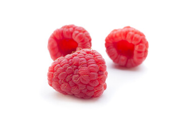 Ripe raspberry closeup