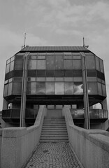 old abandoned building, Strahov stadium, Prague