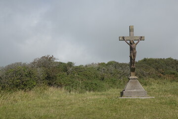 christian cross of Jesus in nature