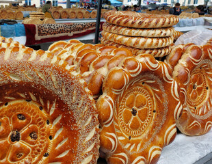 With bread, you not only have the pattern of the bread stamp, but also the shape of the bread is different depending on the region.
