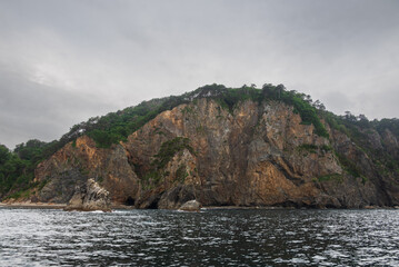 Fototapeta na wymiar 圧巻の海のアルプス北山崎断崖の絶景
