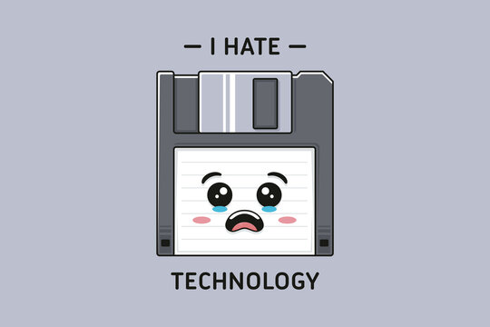 Diskette Floppy Disk Kawaii Art