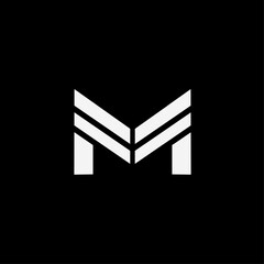 Initial M logo icon design