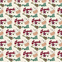 Obraz premium Retro pattern with red and green 