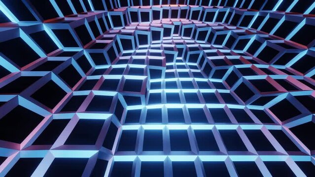 Jail rotated donut tunnel VJ loop background