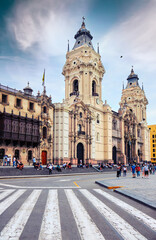 Fototapeta na wymiar Lima Metropolitan Cathedral in Peru.