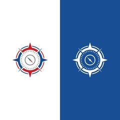 Compass logo template vector icon
