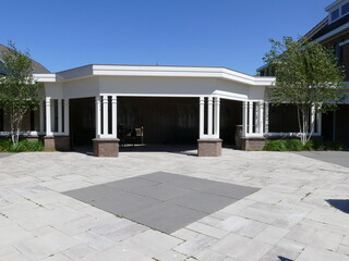 Historical pavilion in Warmenhuizen, North Holland, Netherlands