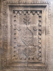 detail of the door of a church