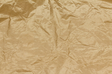 Beige paper texture. Abstract background. Smooth brown wrapping kraft paper. Copy space for text