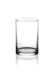 Empty glass photo in studio.