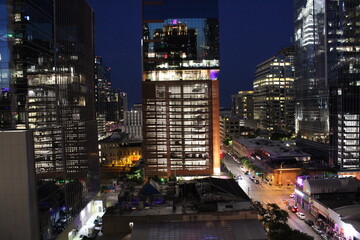 Austin at night, view, 10th floor, Hotel Zaza, architecture