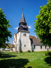 Fototapeta na wymiar église de Berchères dans l'Eure-et-Loir en France