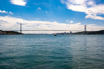 Istanbul Bosphorus Bridge, It is a bridge connecting the continents of Asia and Europe by road.