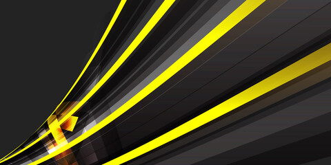 Modern black and yellow background