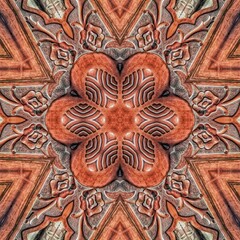 Turkish fashion for floor tiles and carpet. Repeated pattern design for Moroccan textile print. Traditional mystic background design. Arabesque ethnic texture. Geometric stripe ornament cover photo