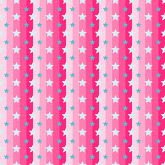 pink seamless pattern with star