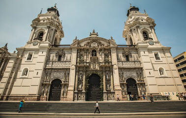 Fototapeta na wymiar Lima city downtown, Peru