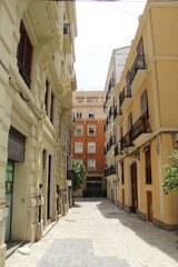 Obraz premium narrow street in the town