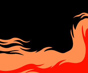 background with fire, fire, orange and red background, flame in dark background, art, wave art design