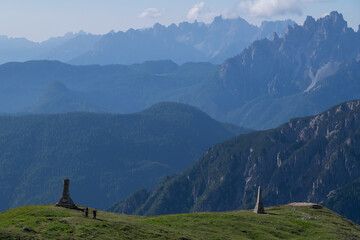 Paisaje montañoso en las Dolomitas de Auronzo en el norte de Italia