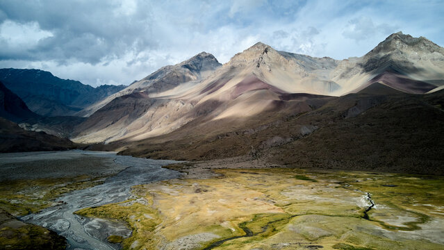 Embalse el Yeso reservoir in San Jose del Maipo, Chile