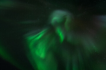 Spectacular aurora borealis or northern lights