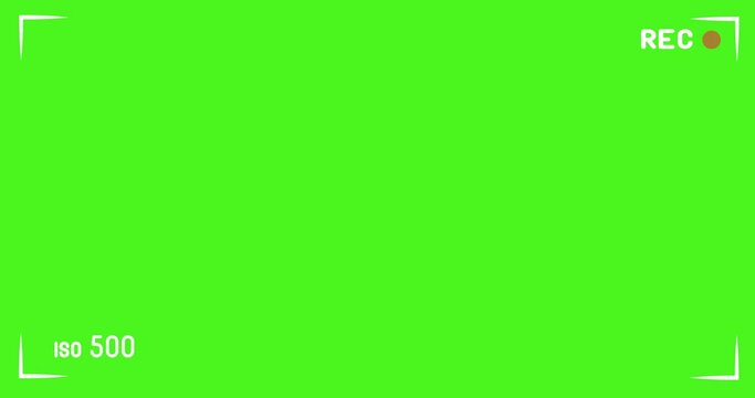 record watermark recording mark camera display in greenscreen

