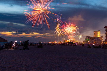 fireworks in panama city beach florida - Powered by Adobe