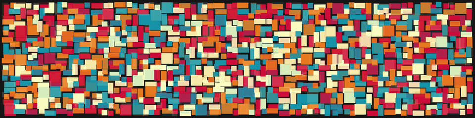 Offset Quads generative art background art illustration