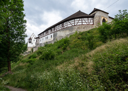 Poustka, Czech Republic / Karlovy Vary Region - 06 24 2022: Seeberg Castle