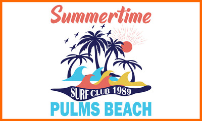 Summertime Surf Club 1989 Palms Beach Design.