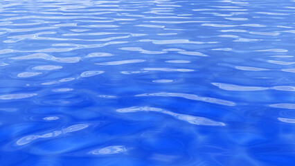 Water Wave liquid flow surface 3D illustration.
