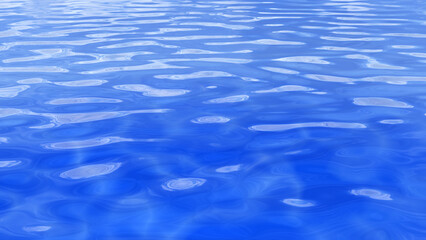 Water Wave liquid flow surface 3D illustration.