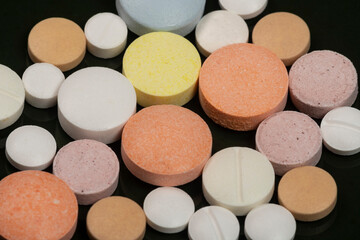 variation of coated tablets for treatment of diseases
