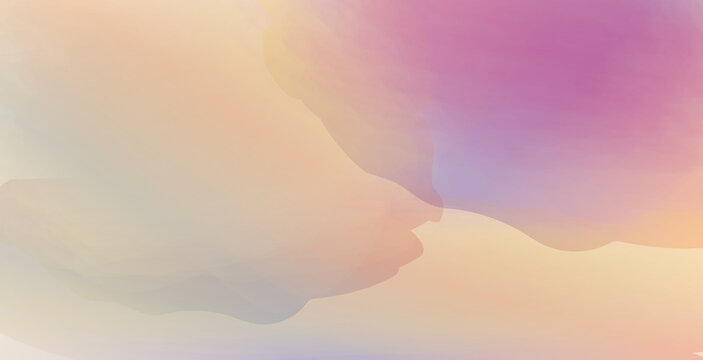Aquarell Hintergrund in den Farben Lila und Gelb, Verlauf, abstrakt