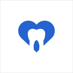 Dental Heart Logo Design 