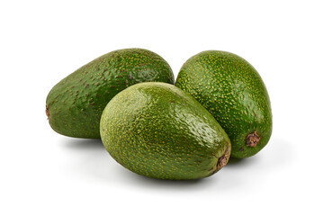 Avocado, isolated on white background.
