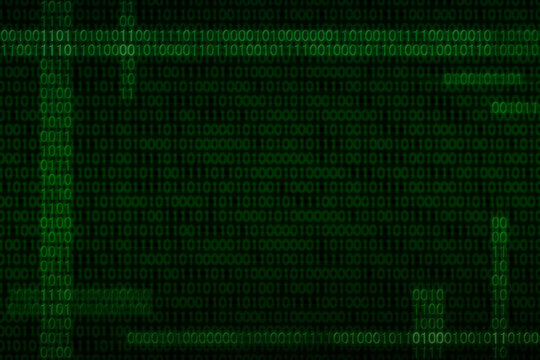 デジタル・IT・サイバー・コンピューター・マトリックス・2進数のイメージ背景フレーム素材