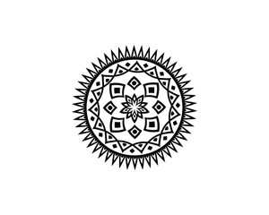 Mandala in ethnic style vector