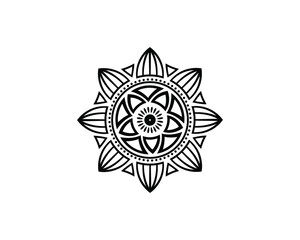 Mandala in ethnic style vector