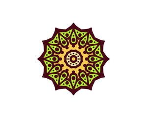 Mandala in ethnic style vector