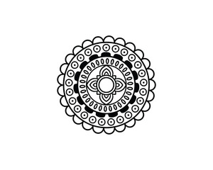 Mandala in ethnic style vector