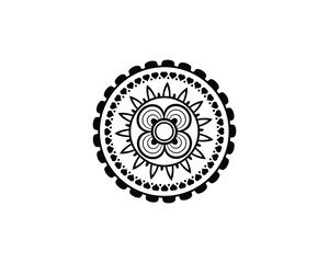 Mandala in ethnic style vector