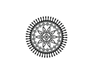 Mandala in ethnic style vector