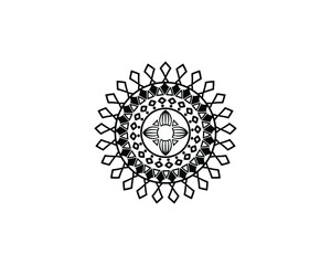 Mandala in ethnic style vector