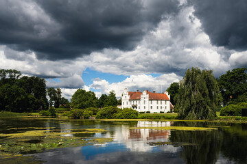 Fototapeta na wymiar Wanas Slott is a castle and public garden in southern Sweden.